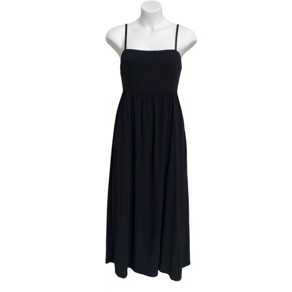 Natural Life Black Smocked Bodice Midi Dress Women’s Size Small - Picture 1 of 5